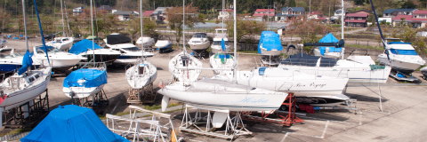 猪苗代湖の桟橋